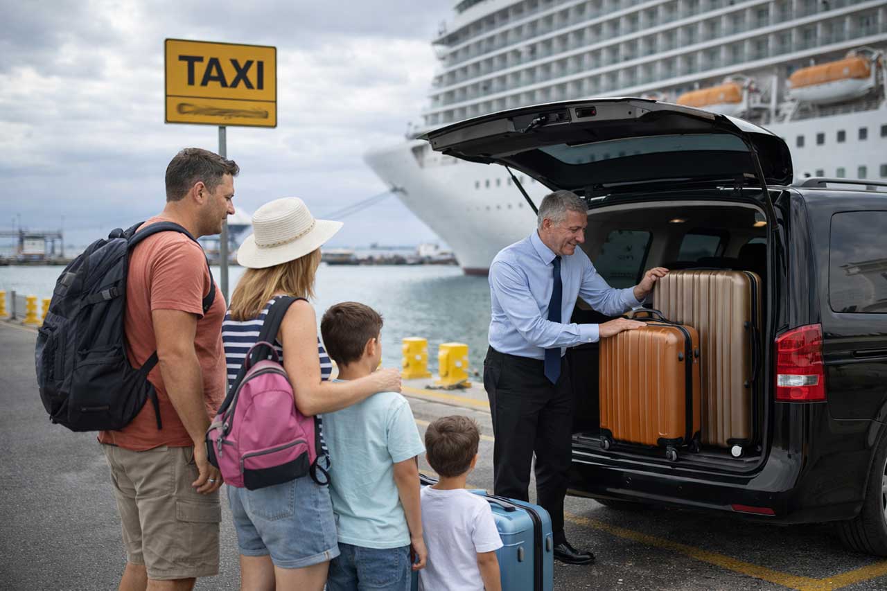 Transfer privato per crocieristi e viaggiatori internazionali